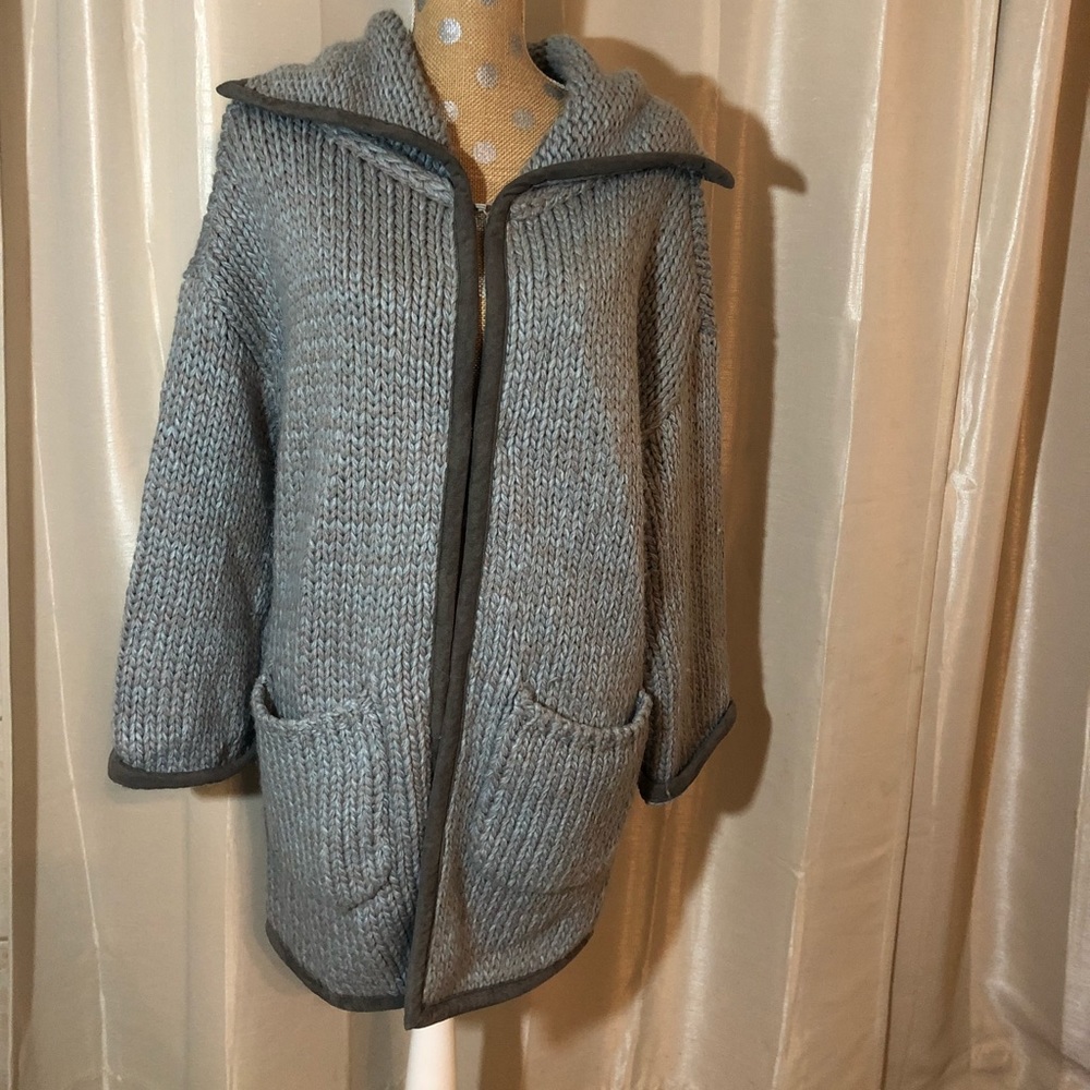 Blue oversized sweater